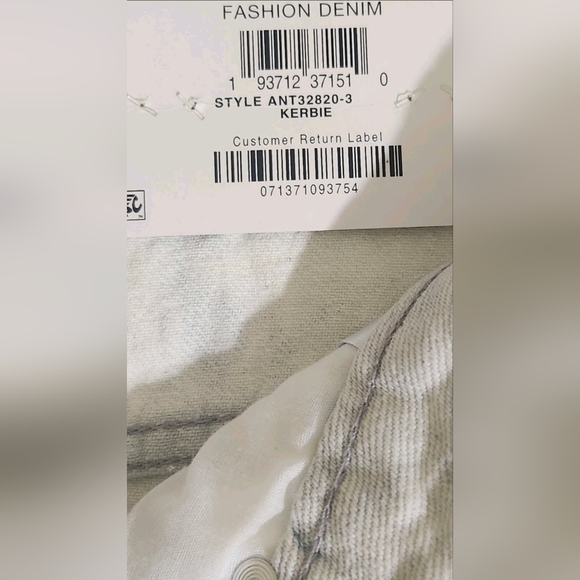 a new day Women's Jean Shorts - White and Blue - Picture 6 of 12